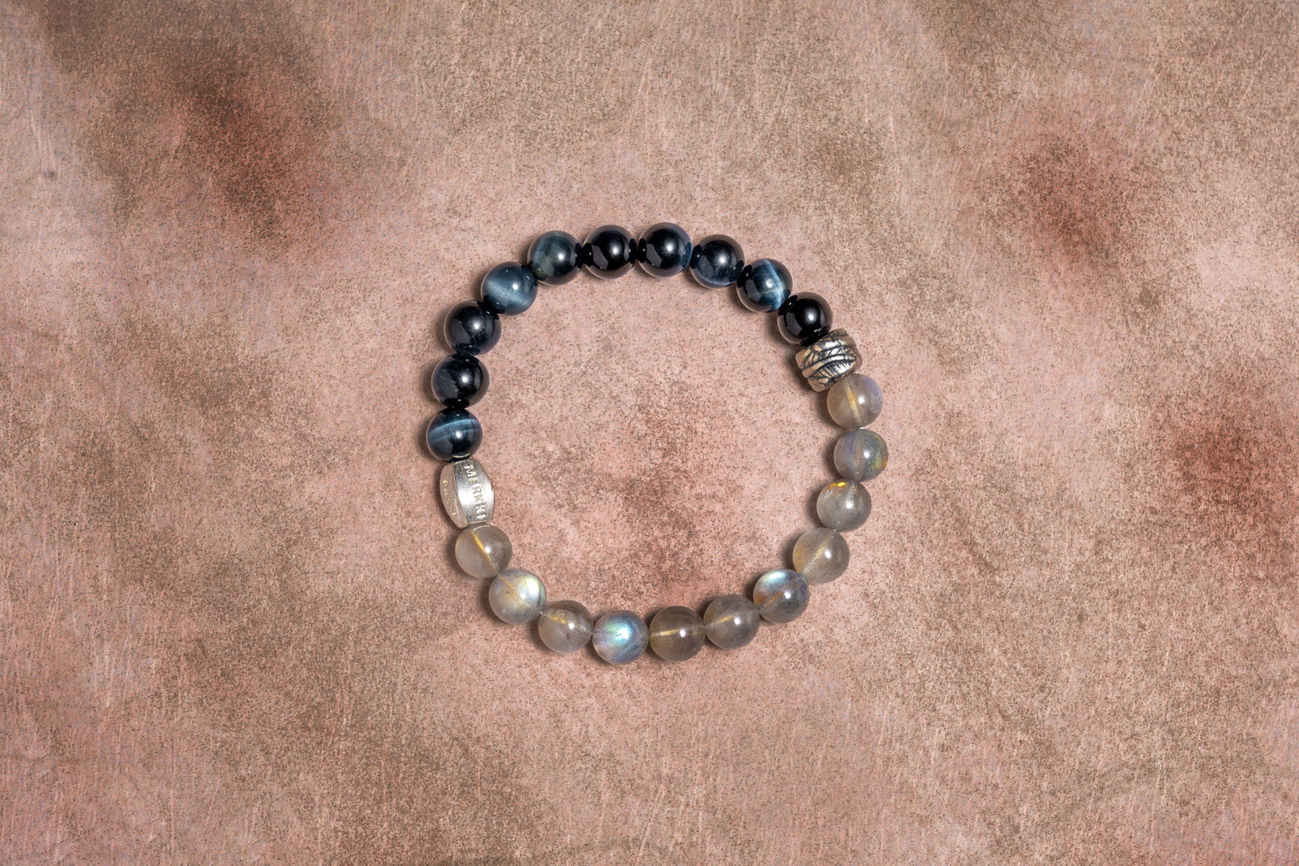 Celestial Caravan| Blue Tigers Eye Moonstone Calming Crystal bracelet 8mm