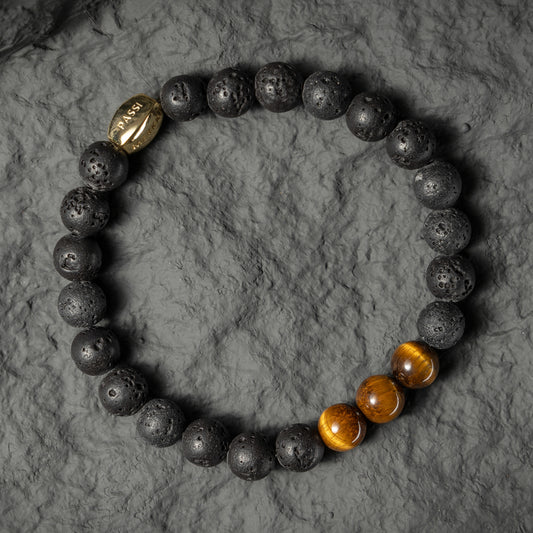 Volcanic Tiger's Eye Bracelet for men 8mm