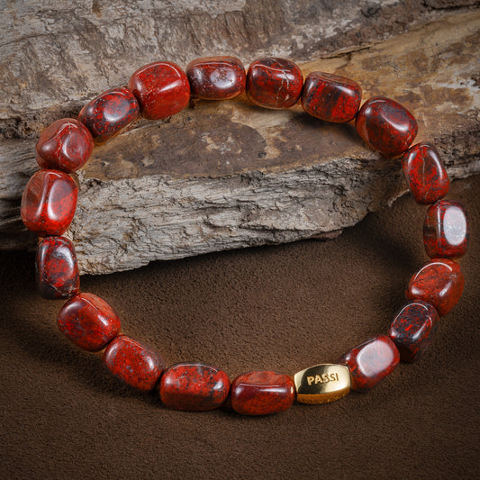 Flaming Mountain Natural Stone Bracelet