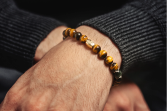 Tengri Drift | Tiger's Eye Crystal Green Actinolite Beaded Bracelet 8mm