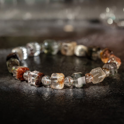 Moss Garden unisex beaded bracelet  8mm