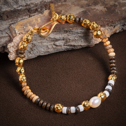 Sand Temple beaded bracelet 8mm