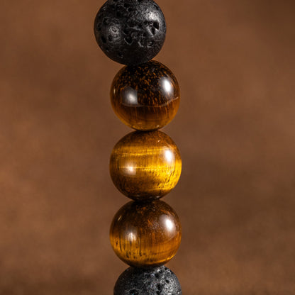 Volcanic Tiger's Eye Bracelet for men 8mm