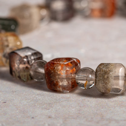 Moss Garden unisex beaded bracelet  8mm