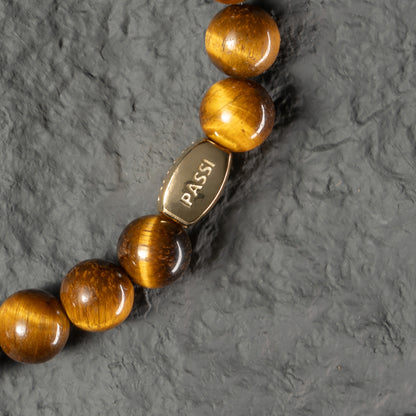 Tiger Eye beaded bracelet for men 8mm