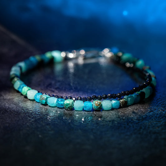 Holy Lake Heishi Beaded Bracelet  4mm