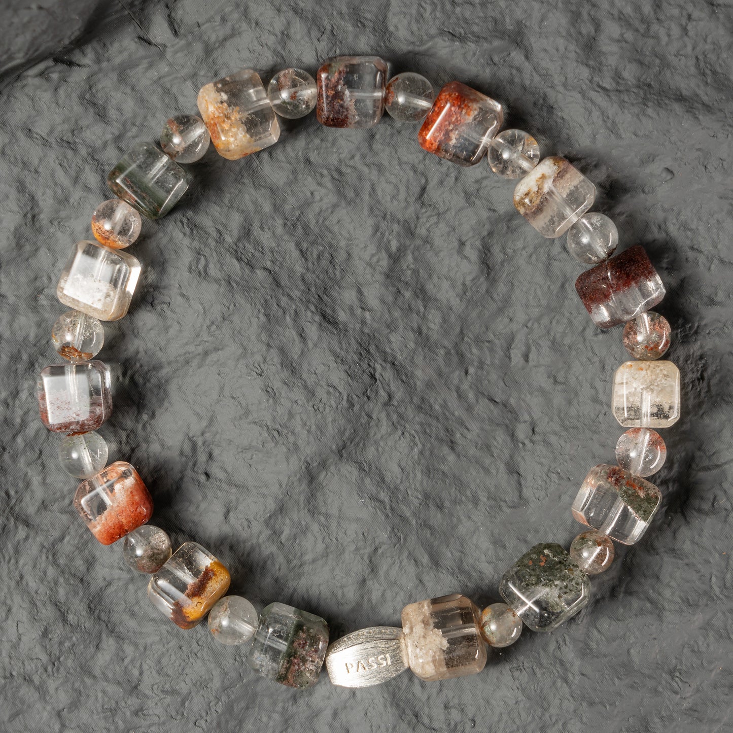 Moss Garden unisex beaded bracelet  8mm