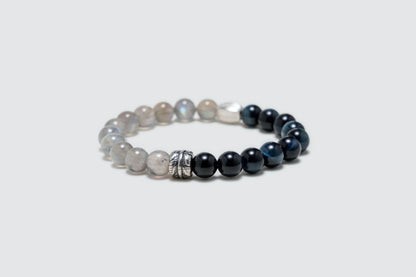 Celestial Caravan | Blue Tiger's Eye Moonstone Calming Crystal Bracelet 8mm