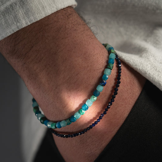 Holy Lake Heishi Beaded Bracelet  4mm