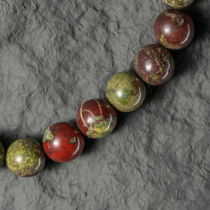 Pulsera de cuentas de sangre de guerrero de 8,5 mm 