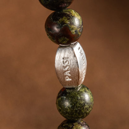 Pulsera de cuentas de sangre de guerrero de 8,5 mm 