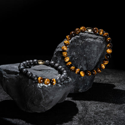 Volcanic Tiger's Eye Bracelet for men 8mm