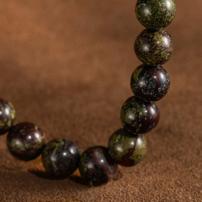 Pulsera de cuentas de sangre de guerrero de 8,5 mm 