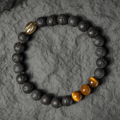 Volcanic Tiger's Eye Bracelet for men 8mm
