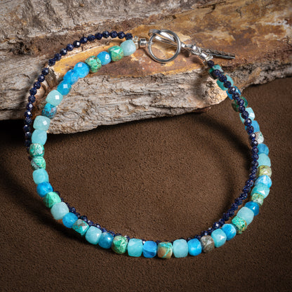 Holy Lake Heishi Beaded Bracelet  4mm