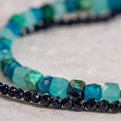 Holy Lake Heishi Beaded Bracelet  4mm