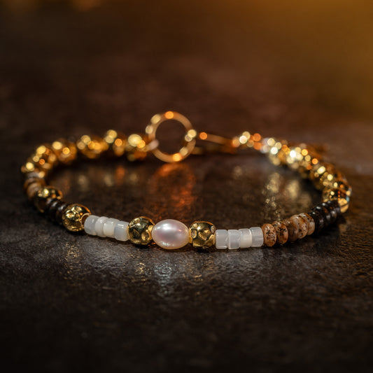 Sand Temple beaded bracelet 8mm