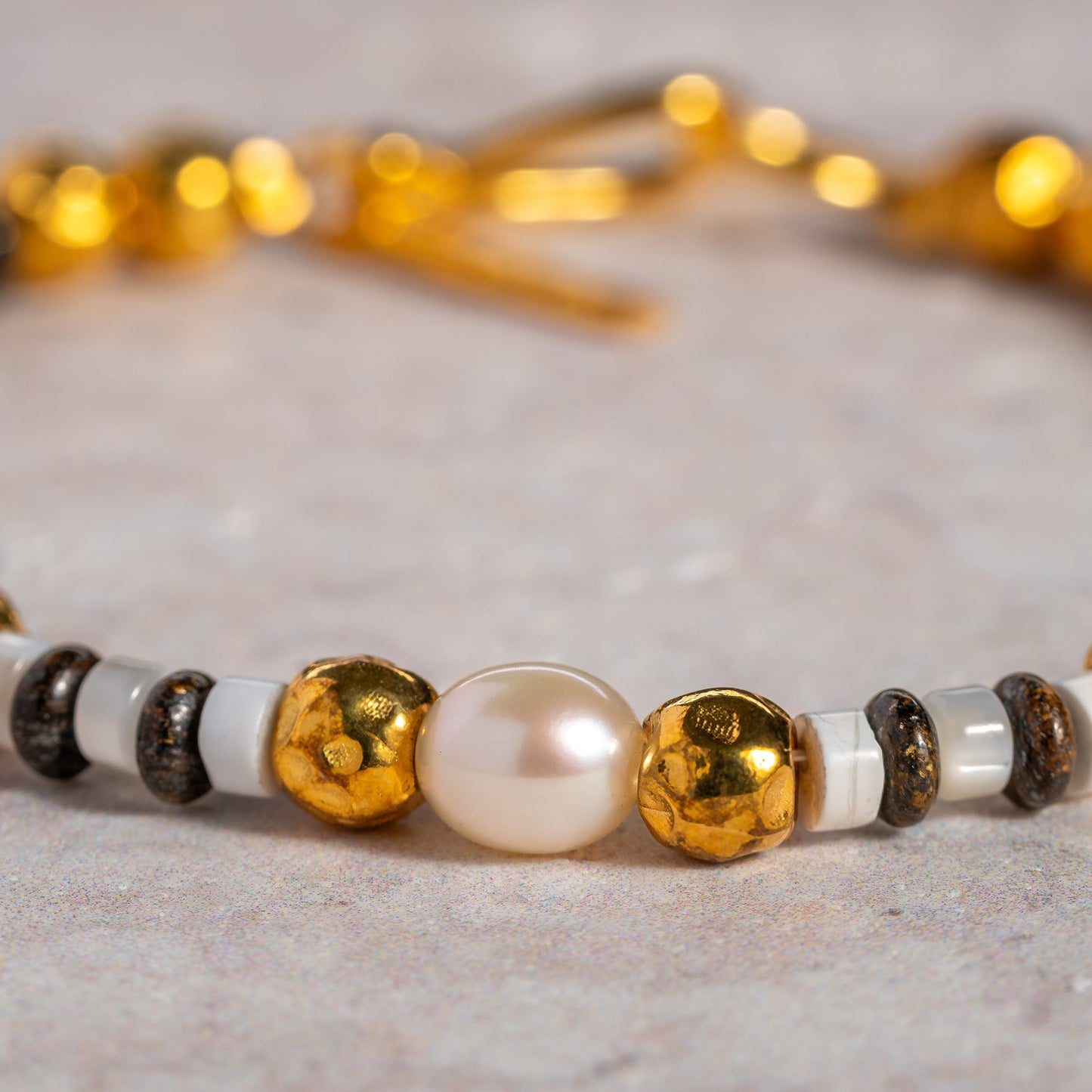 Sand Temple beaded bracelet 8mm